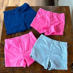 CARTER’S bundle of 4 toddler girl shorts size 4T